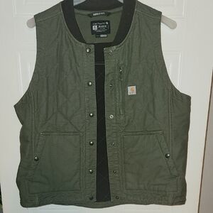 Carhartt Olive Quilted Vest